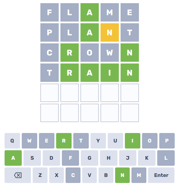 Errate das Wort in maximal 6 Versuchen